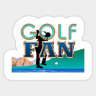 Golf Fan Sticker